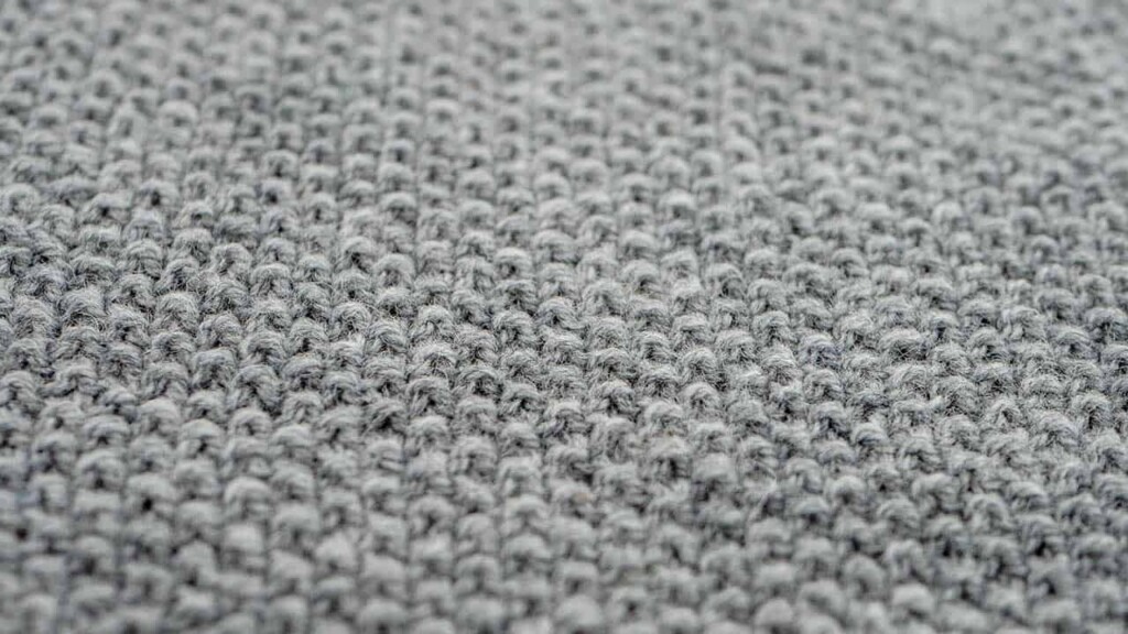 Detail of Seed Stitch Knitting Pattern