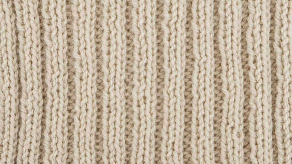 2x2 Rib Stitch Knitting Pattern (Reversible)