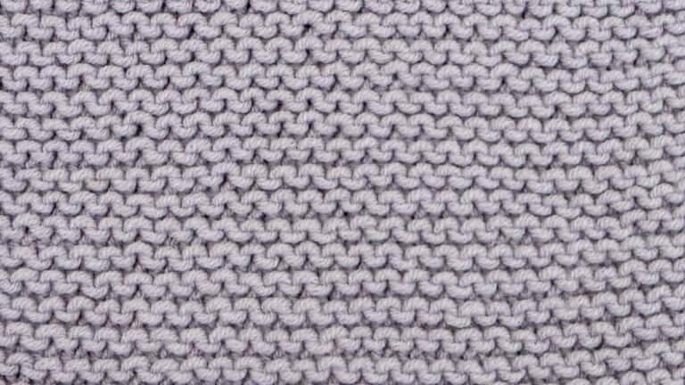 Garter Stitch Knitting Pattern (Reversible)