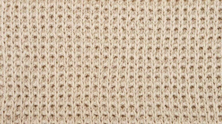 Basket Rib Stitch Knitting Pattern (Right Side)