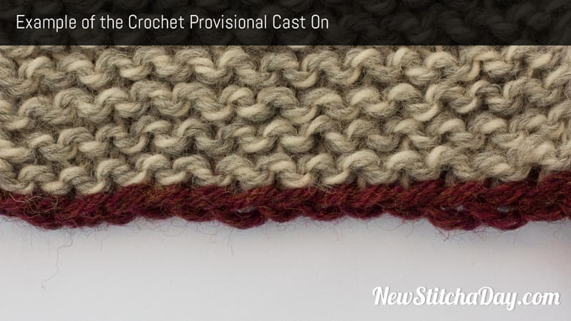 Example of the Crochet Provisional Cast On