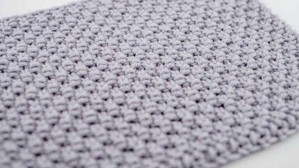Detail of Moss Stitch Knitting Pattern