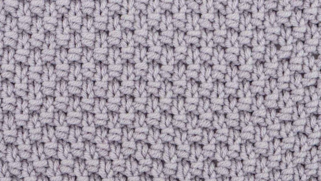 Moss Stitch Knitting Pattern (Right Side)