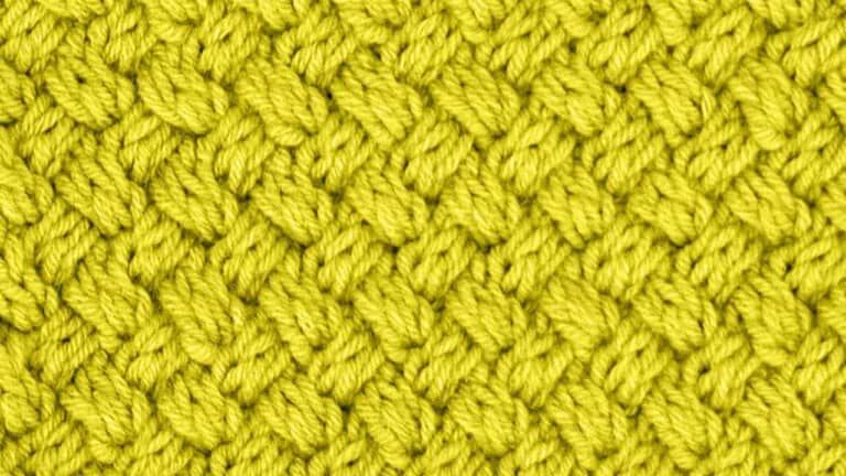 Woven Cable Knitting Stitch Pattern