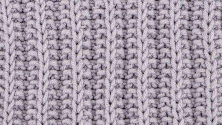 Cartridge Belt Rib Stitch Knitting Pattern (Reversible)