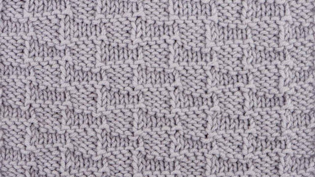 Basketweave Stitch Knitting Pattern (Wrong Side)