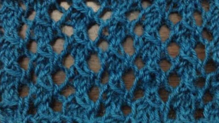 The Trellis Lace Knitting Stitch Pattern