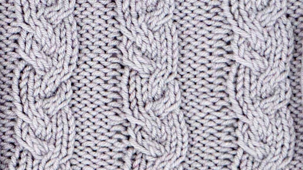 Garden Path Cable Stitch Knitting Pattern (Right Side)