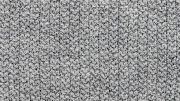 Garter Rib Stitch Knitting Pattern (Reversible)