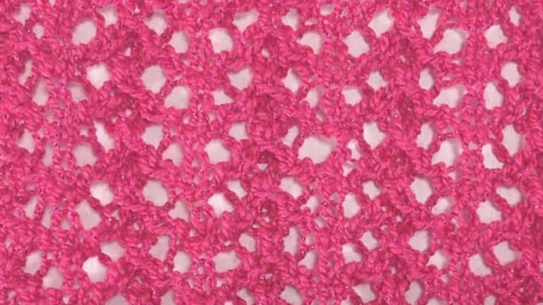 The Littler Arrowhead Lace Knitting Stitch Pattern