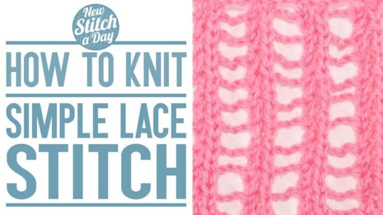 How to Knit the Simple Lace Stitch