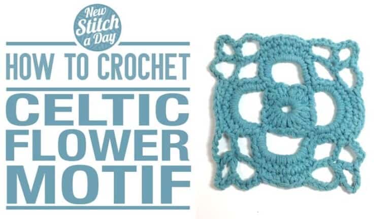 How to Crochet the Celtic Flower Motif