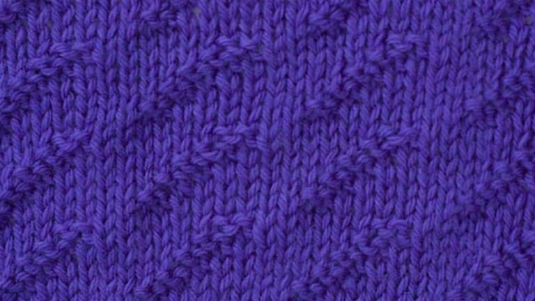 The Caterpillar Knitting Stitch Pattern