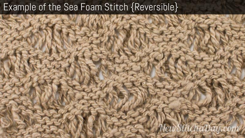 Example of the Sea Foam Stitch