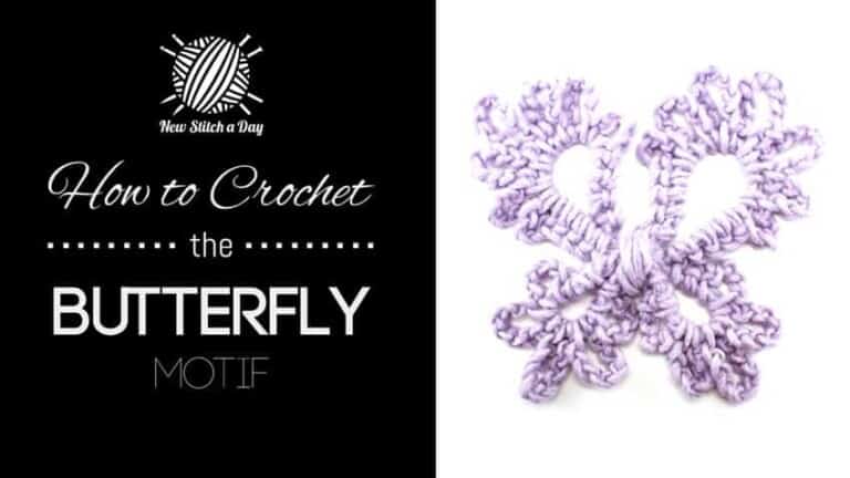 How to Crochet the Butterfly Motif