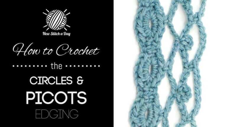 How to Crochet the Circles & Picots Edging