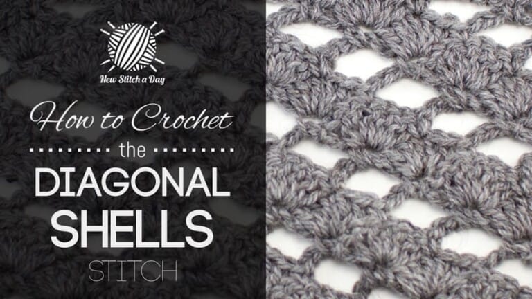 How to Crochet the Diagonal Shells Stitch