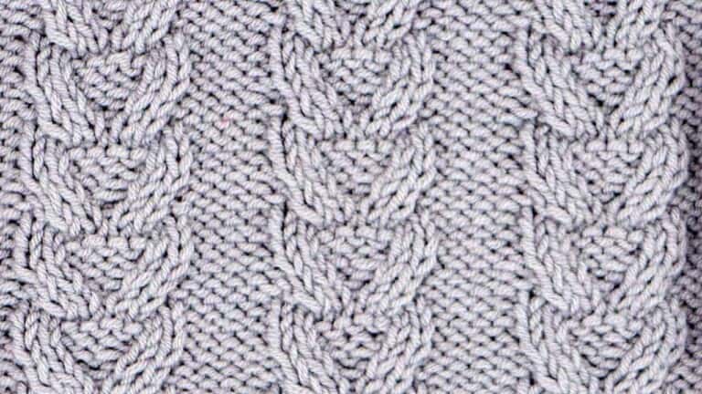 Arrow Cable Knitting Pattern (Right Side)