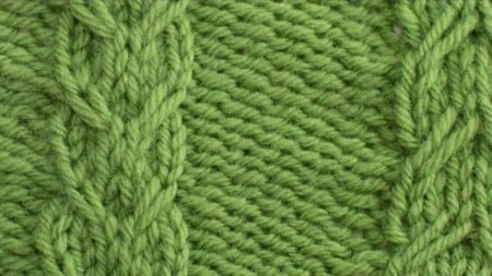 How to knit the 6-Slipped Double Cable Stitch