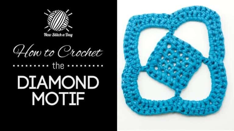How to Crochet the Diamond Motif Stitch