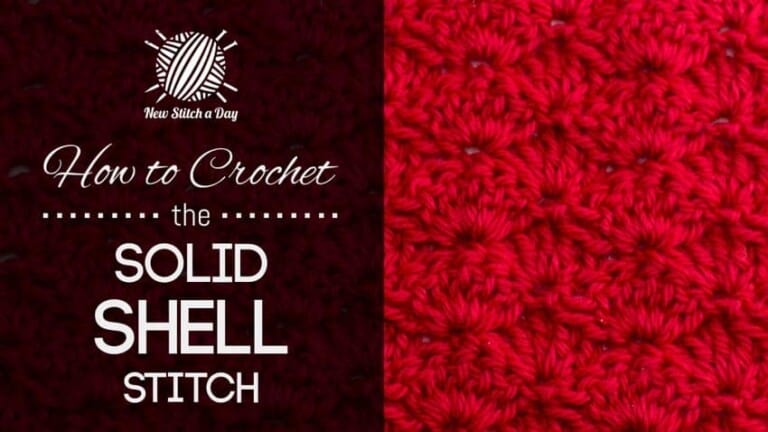 How to Crochet the Solid Shell Stitch