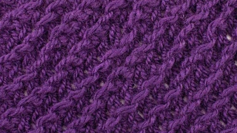 The Diagonal Brioche Knitting Stitch Pattern