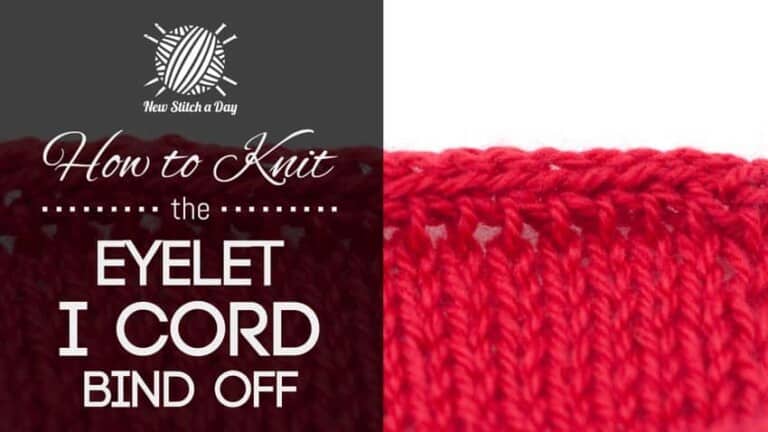 How to Knit the Eyelet I-Cord Bind Off