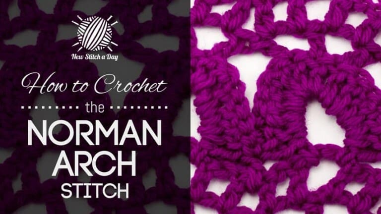 How to Crochet the Norman Arch Stitch
