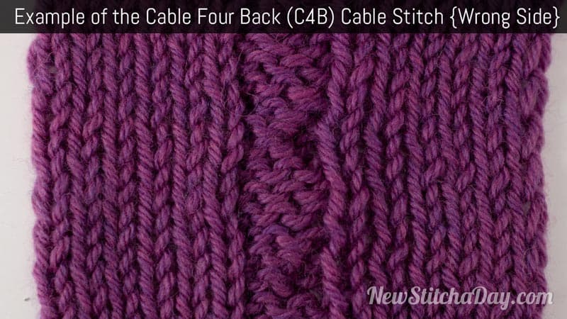 Example of the Cable 4 Back Cable Wrong Side