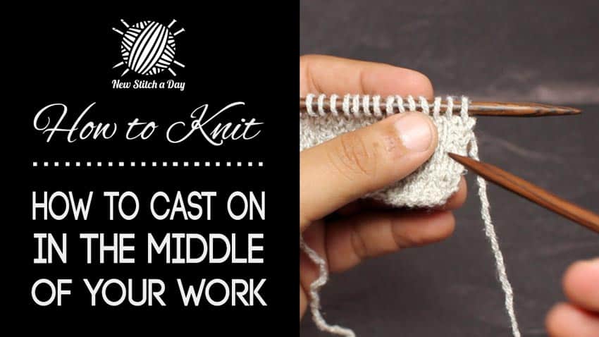 How to Knit Casting On in the Middle of Your Work