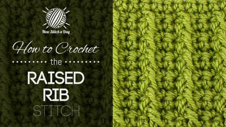 How to Crochet the Raised Rib Stitch