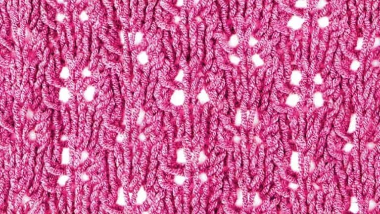 The Butterfly Lace Knitting Stitch Pattern