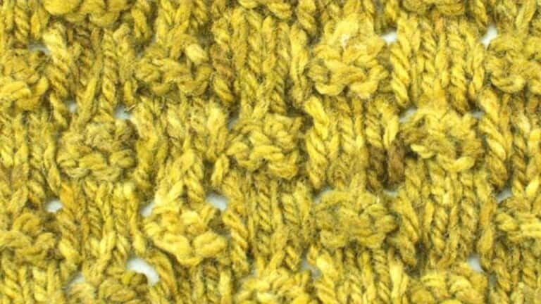 Knotted Boxes Knitting Stitch Pattern