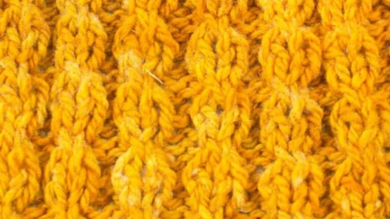 The Little Hour Glass Ribbing Knitting Stitch Pattern
