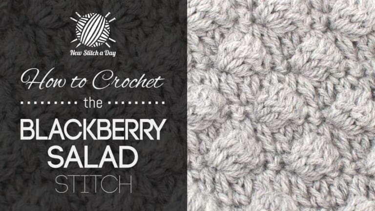 How to Crochet the Blackberry Salad Stitch