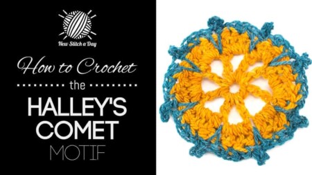 How to Crochet the Halley's Comet Motif