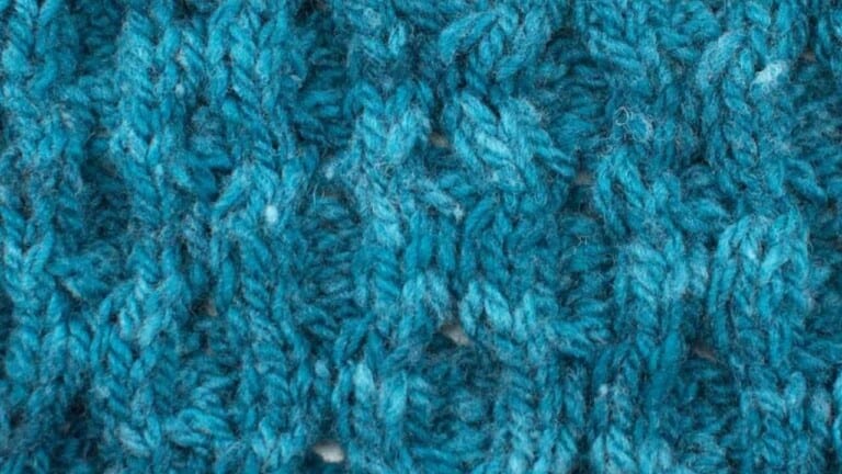 Woven Circles Cable Knitting Stitch Pattern
