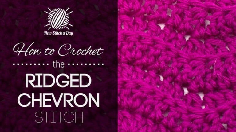 How to Crochet the Ridged Chevron Stitch