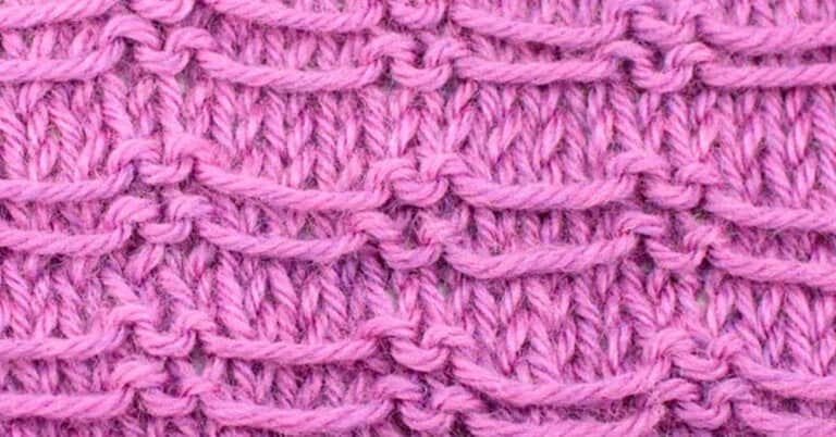 Example of the Swag Stitch Knitting Pattern