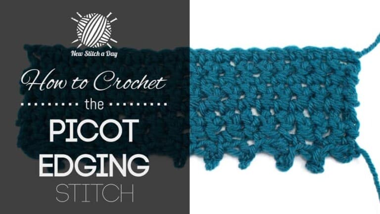 How to Crochet the Picot Edging Stitch