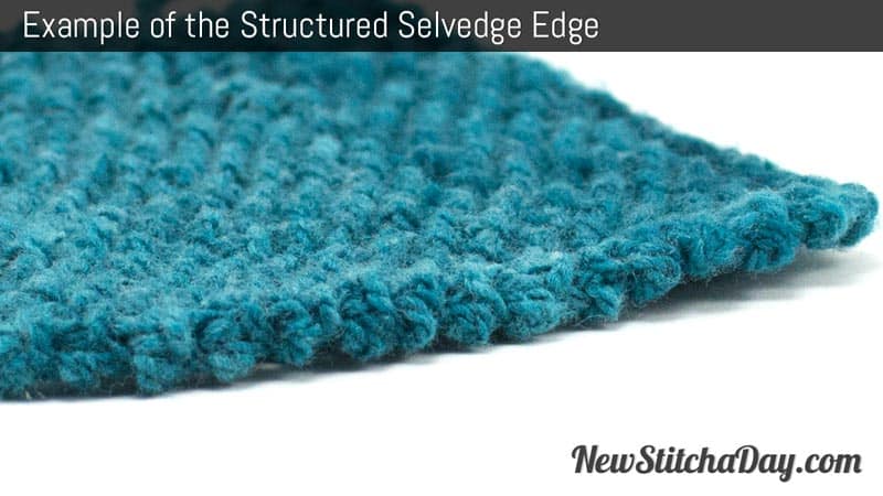 Example of the Structured Selvedge Edge.