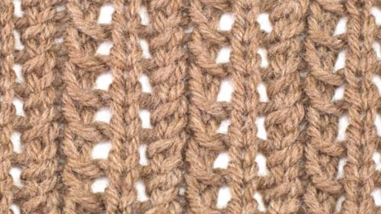 Feather Openwork Stitch Knitting Pattern Tutorial by Knitiversity