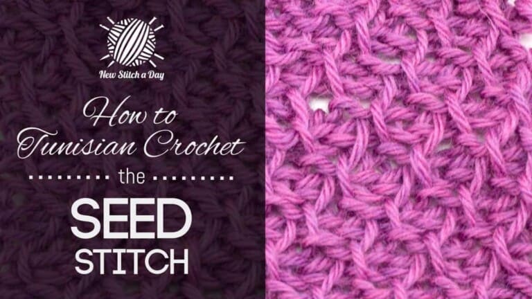 How to Tunisian Crochet the Seed Stitch
