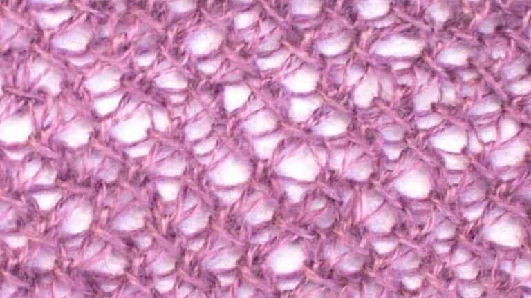 The Lace Background Stitch Knitting Pattern Tutorial by Knitiversity