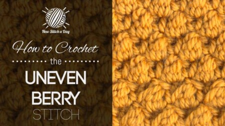 How to Crochet the Uneven Berry Stitch