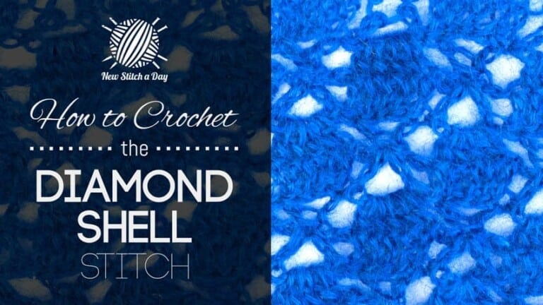 How to Crochet the Diamond Shell Stitch