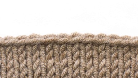 Example of the Russian Bind Off