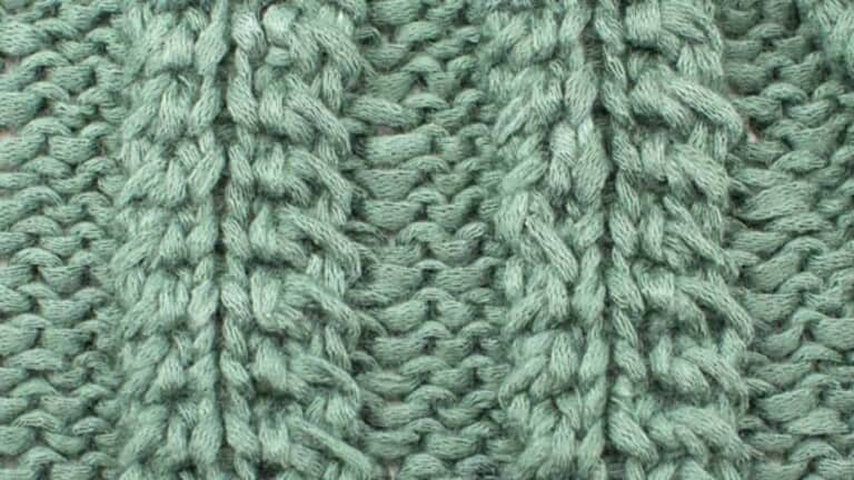 Gentle Cable Knitting Stitch Pattern