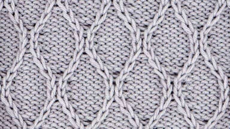 Winding Roads Stitch Knitting Pattern (Right Side)
