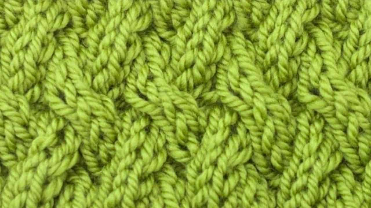 Loose Five Rib Braid Stitch - Knitting Stitch Dictionary